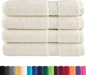 Ręczniki premium solund, 4 szt., kremowe, 80x200 cm, 600 g/cm²