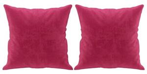 Sofa 2-osobowa z poduszkami, winna czerwieÅ, 120 cm, aksamit