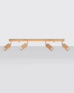 Drewniany plafon z ruchomymi kloszami - S469-Bers