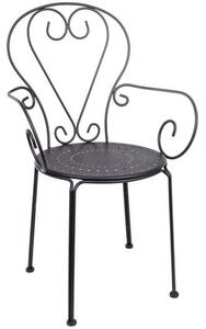 Krzesło ogrodowe z podłokietnikami Etienne, 2 szt