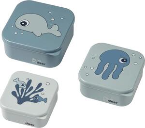 Komplet pojemników dla dzieci Sea Friends, 3 elem