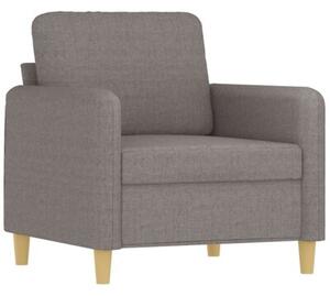 Fotel z podnÃ³Å¼kiem, taupe, 60 cm, obity tkaninÄ