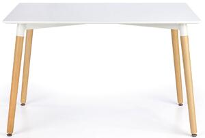 Prostokątny nowoczesny biały stół SOCRATES 120x80