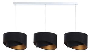 Biało-czarna nowoczesna lampa wisząca nad stół - S500-Breta