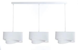 Biała skandynawska lampa wisząca nad stół - S511-Kaola