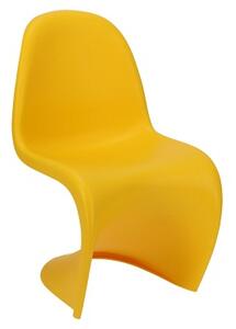 D2.Design Krzesło Balance Pp Kuchnia/Jadalnia/Salon Nowoczesny/Minimalistyczny Odcienie Żółtego