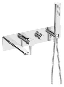 Bateria wannowa podtynkowa GranMaster RENE Chrom z zestawem natryskowym 1 szt