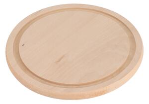 ČistéDřevo Deska do krojenia okrągła 22 cm z wycięciem