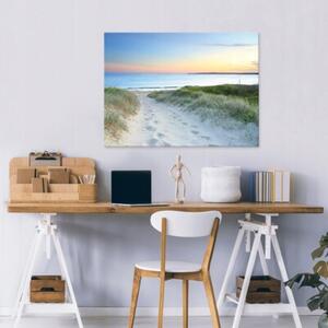 Obraz Na Płótnie Plaża Niebieski Do Sypialni Salonu 60x40