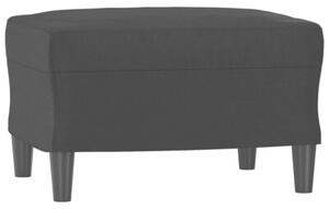 Sofa 3-osobowa z podnÃ³Å¼kiem, czarna, 180 cm, sztuczna skÃ³ra