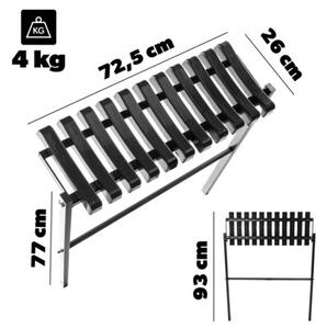 Ławka Ławeczka cmentarna Na cmentarz Składana 72,5 cm Wygodna Przygrobowa