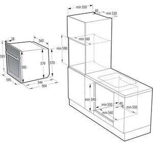 Piekarnik HISENSE BAS614P8B Elektryczny parowy Czarny A+