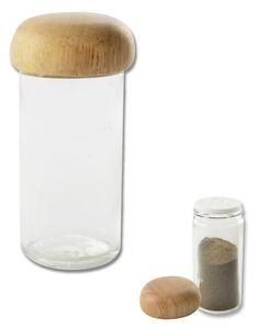 Orion Szklany słoik na przyprawy – drewniany 80ml