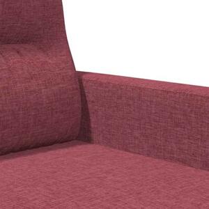 Sofa 2-osobowa, winna czerwieÅ, 120 cm, tapicerowana tkaninÄ