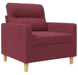 Fotel, winna czerwieÅ, 60 cm, obity tkaninÄ