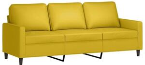 Sofa 3-osobowa z podnÃ³Å¼kiem, Å¼Ã³Åta, 180 cm, aksamit