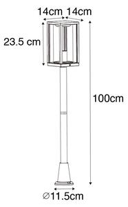 Zewnetrzna Industrialna latarnia zewnętrzna rdzawobrązowa 100 cm IP44 - Charlois Oswietlenie zewnetrzne