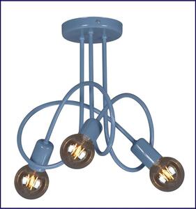 Niebieska loftowa lampa sufitowa dziecięca - S548-Nelia