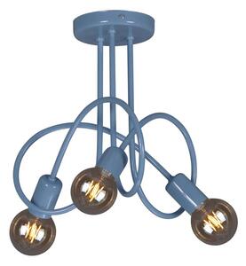 Niebieska loftowa lampa sufitowa dziecięca - S548-Nelia