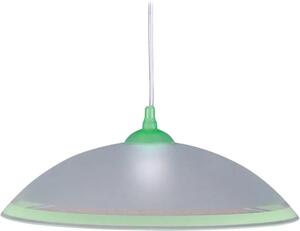 Biało-zielona lampa wisząca do kuchni - S563-Mersa
