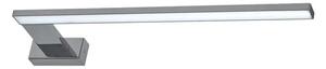 Minimalistyczny kinkiet łazienkowy srebrny lewostronny - N016-Cortina 11W 45x12x4 cm