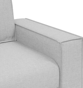 Sofa 2-osobowa cloud grey 180x78x84 cm tkanina