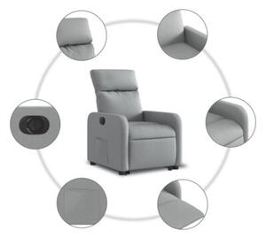 Podnoszony fotel masujÄ cy, elektryczny, rozkÅadany, jasnoszary