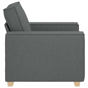Sofa fotel ciemnoszary 100x78x84 cm tkanina