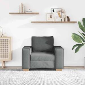 Sofa fotel ciemnoszary 100x78x84 cm tkanina