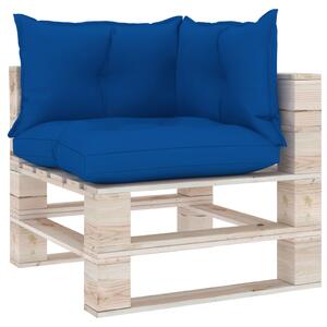 Poduszki na sofę z palet, 3 szt., kobaltowoniebieskie, tkanina