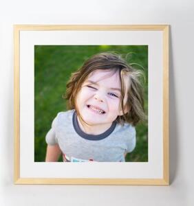 Ramka na zdjęcia 50x50 cm z drewna surowego sosnowa ramka DIY FRAMAI®