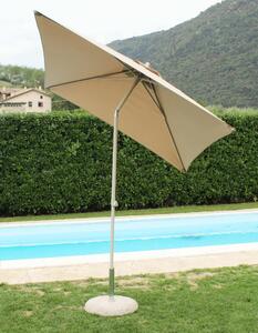 Parasol ogrodowy 2x2 m ze skadanym supkiem aluminiowym Tenerife – beowy