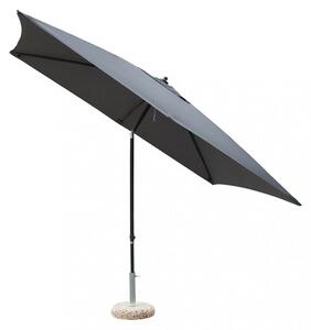 Parasol ogrodowy o wymiarach 3 x 2 m z teleskopowym supkiem aluminiowym i bocznie odchylanym daszkiem marki Grei