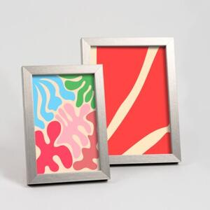 Ramka na zdjęcia 10x15 cm rama MDF ramki do zdjęć 15x10 cm kolor srebrny FRAMAI®