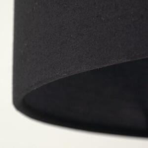 Lampa podłogowa TK Lighting UMBERTO 6635 czarno-złota, metalowa, E27, 155 cm, Ø50 cm, nowoczesna do salonu sypialni