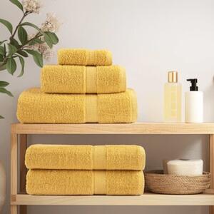 Ręczniki toaletowe premium, solund 4 szt., złote, 30x30 cm, 600 g/m²