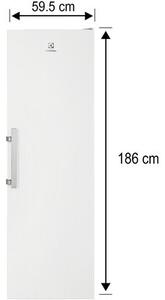 Lodówka ELECTROLUX LRS3DE39W 186 cm Biała