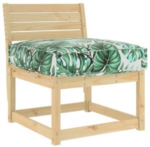 Poduszka pallet cushion - wodoodporna kwadratowa poduszka ogrodowa 60x60 cm z wzorem w liście