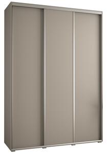 Szafa przesuwna wysoka Dakota 1 170, gł. 60 cm kaszmir + kaszmir + srebrny
