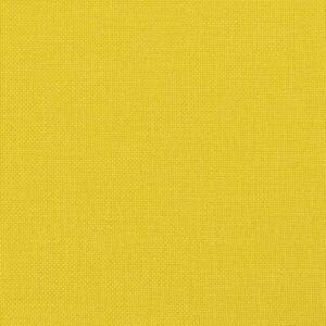Sofa 2-osobowa z poduszkami, jasnoÅ¼Ã³Åta, 120 cm, tkanina