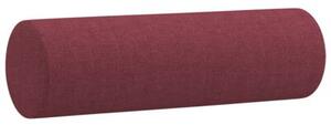 Sofa 2-osobowa z poduszkami, winna czerwieÅ, 140 cm, tkanina