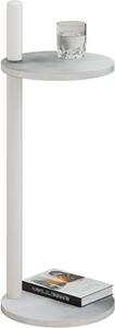 Stolik minimalistyczny pomocniczy beton + biały N2-T86