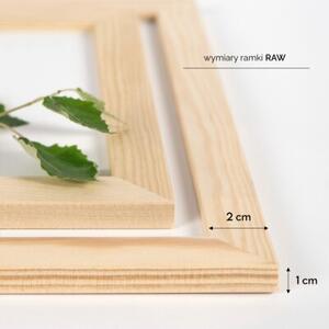 Ramka na zdjęcia 50x70 cm z drewna surowego sosnowa ramka na plakat DIY FRAMAI®