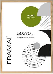 Ramka na zdjęcia 50x70 cm z drewna surowego sosnowa ramka na plakat DIY FRAMAI®