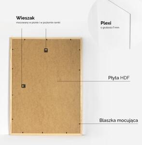 Ramka na zdjęcia 50x70 cm z drewna surowego sosnowa ramka na plakat DIY FRAMAI®