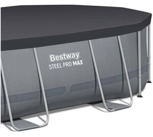 Basen stelażowy ogrodowy Bestway 488x305x107 cm owalny zestaw 11w1