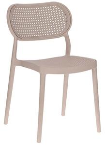 Nowoczesne krzesło do ogrodu w kolorze taupe C2-S60