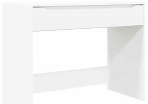 Biurko z drewna inÅ¼ynieryjnego z szufladÄ , biaÅe, 100 x 50 x 78 cm