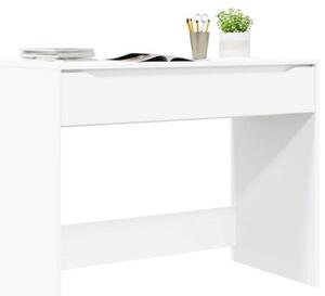 Biurko z drewna inÅ¼ynieryjnego z szufladÄ , biaÅe, 100 x 50 x 78 cm