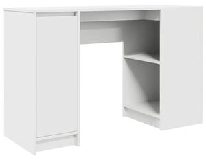 Biurko biaÅe 120x42x76 cm drewno klejone